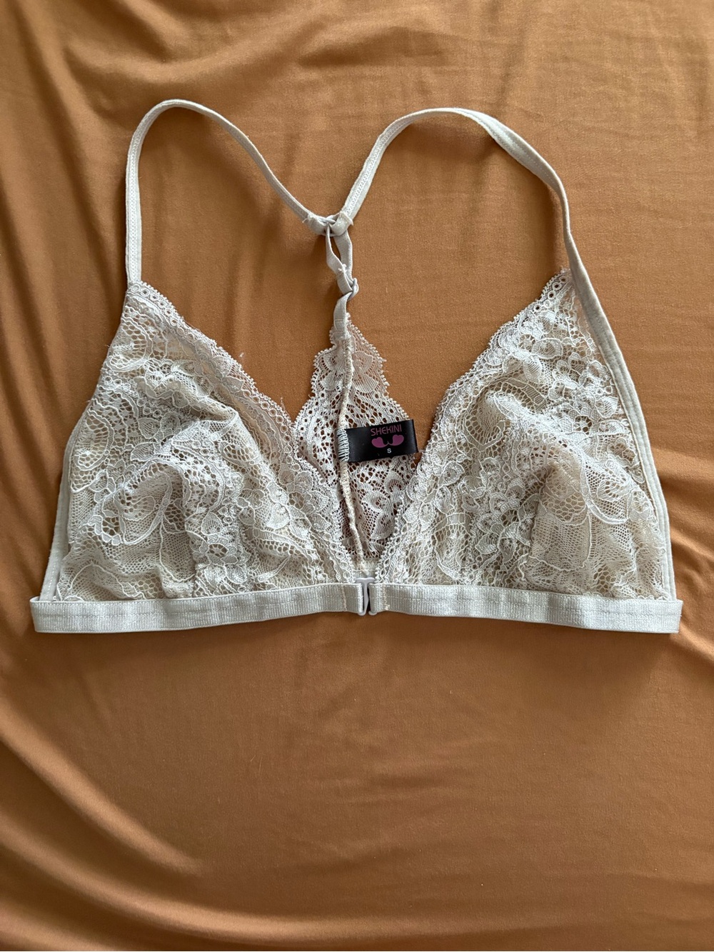 Shekini cream lace bralette